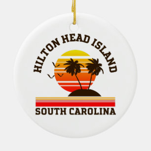 Hilton Head South Carolina Ceramic Tree Decoration