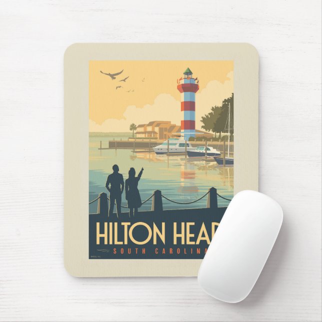 Hilton Head | South Carolina Mouse Mat (With Mouse)