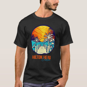 Hilton Head Sunset Matching Vacation Friends Famil T-Shirt
