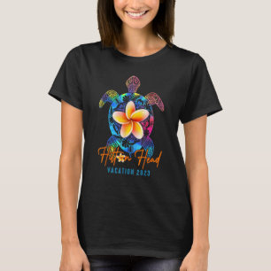 Hilton Head Tie Dye Sea Turtle Vacation Theme Fami T-Shirt