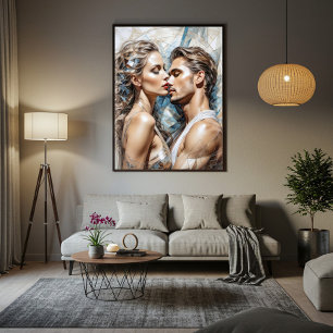 Him and Her: Minimalist Connection Poster