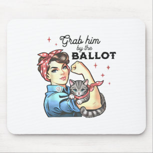 Him By The Ballot Kamala 2024 Funny Harris Electio Mouse Mat
