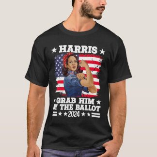 Him By The Ballot Kamala 2024 Funny Harris Electio T-Shirt