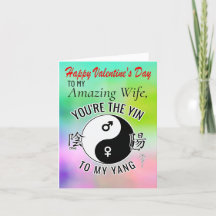 Him to Her, Wife Valentine's Day Card