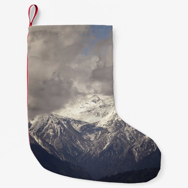 Himalaya in Bhutanbhutan,blue,himalaya,landscape,m Small Christmas Stocking (Front)