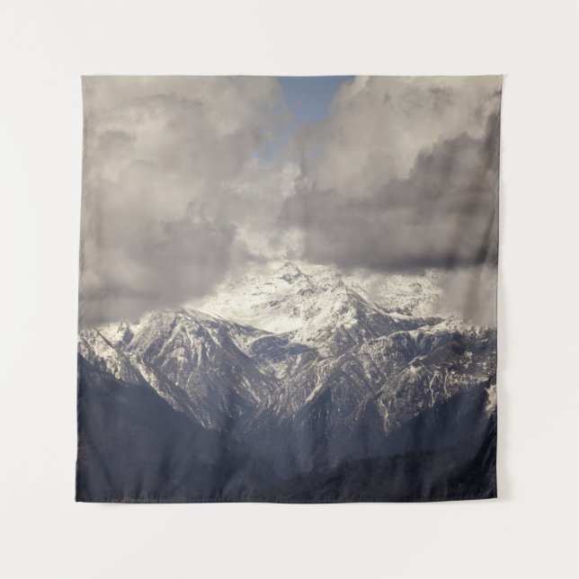 Himalaya in Bhutanbhutan,blue,himalaya,landscape,m Tapestry (Front)