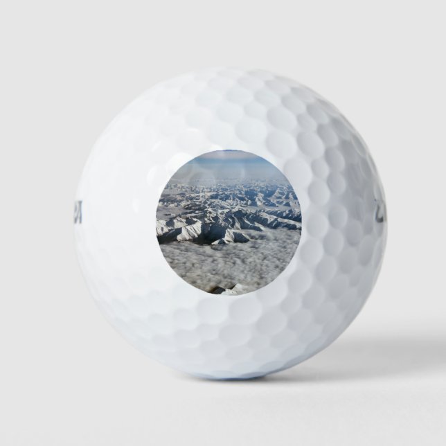 Himalaya mountains under clouds - Tibet Golf Balls (Front)