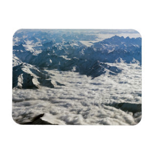 Himalaya mountains under clouds - Tibet Magnet
