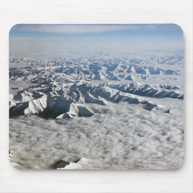 Himalaya mountains under clouds - Tibet Mouse Mat (Front)