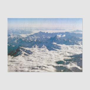 Himalaya mountains under clouds - Tibet Tissue Paper