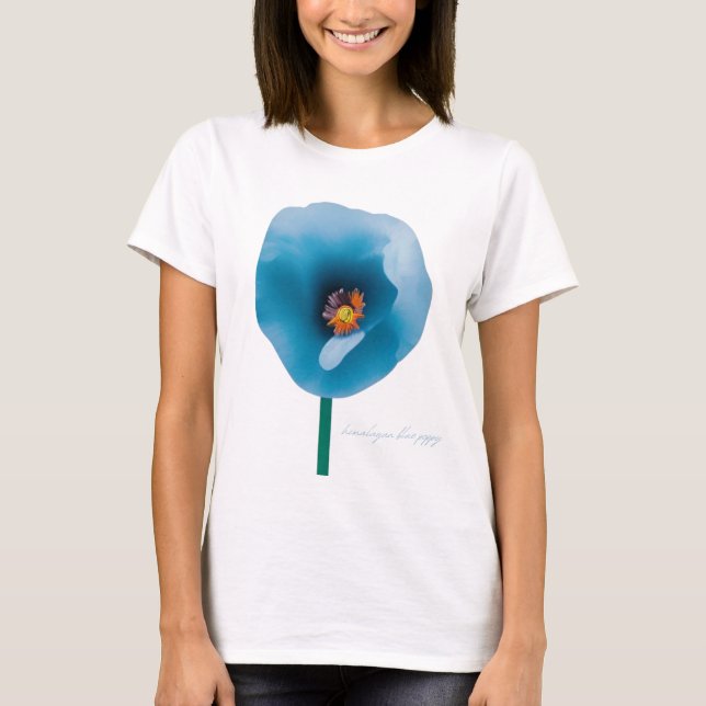 Himalayan Blue Poppy Flower Women's T-Shirt (Front)