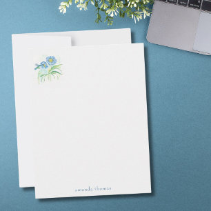 Himalayan Blue Poppy with Hummingbird Personalise Card