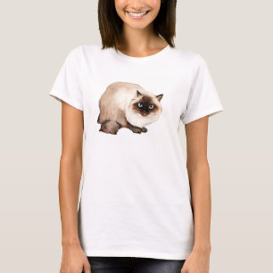 Himalayan Cat Art Ladies Shirt
