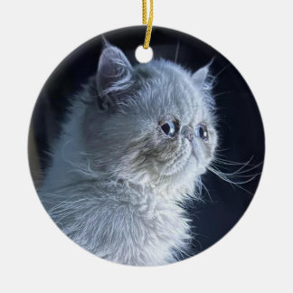 Himalayan Cat Ceramic Tree Decoration