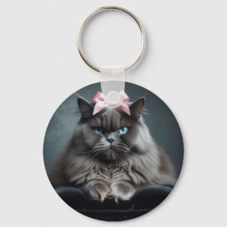 Himalayan Cat Keychain