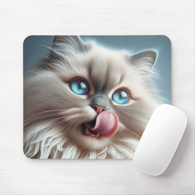 Himalayan Cat Mouse Mat (With Mouse)