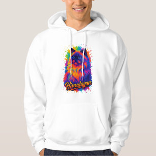 Himalayan Cat Pop Art – Colourful Neon Street-Art Hoodie