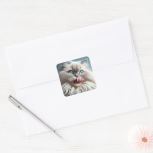Himalayan Cat Square Sticker