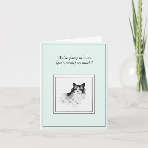 Himalayan Cat Sympathy Folded Greeting Card