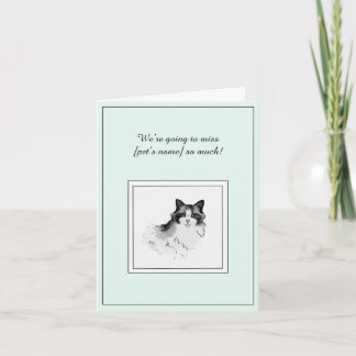 Himalayan Cat Sympathy Folded Greeting Card