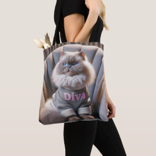 Himalayan Diva Cat Tote Bag