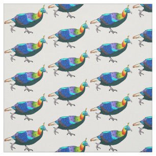Himalayan monal bird cartoon illustration fabric