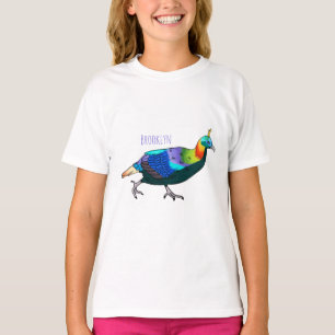 Himalayan monal bird cartoon illustration T-Shirt