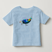 Himalayan monal bird cartoon illustration