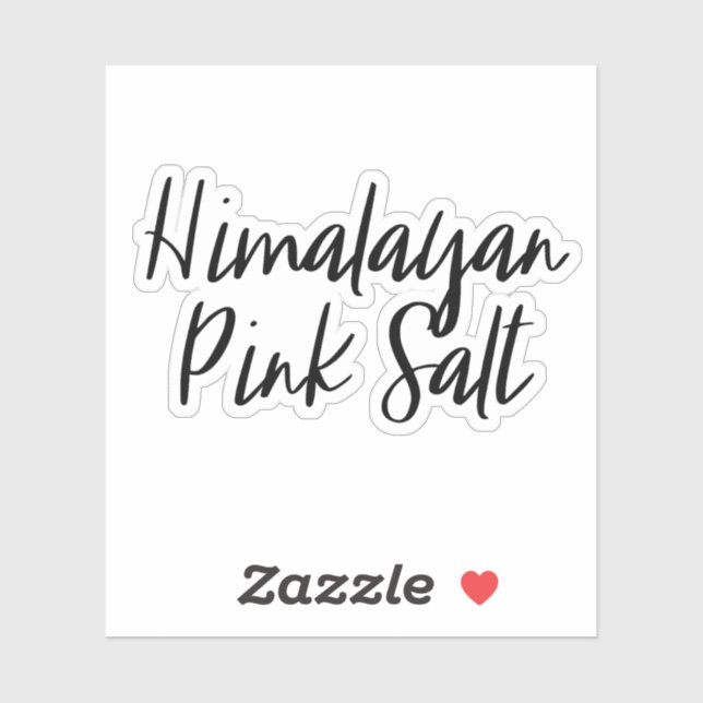 Himalayan Pink Salt Storage Sticker (Sheet)