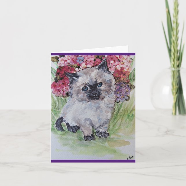 Himalayan Ragdoll Kitten Card (Front)