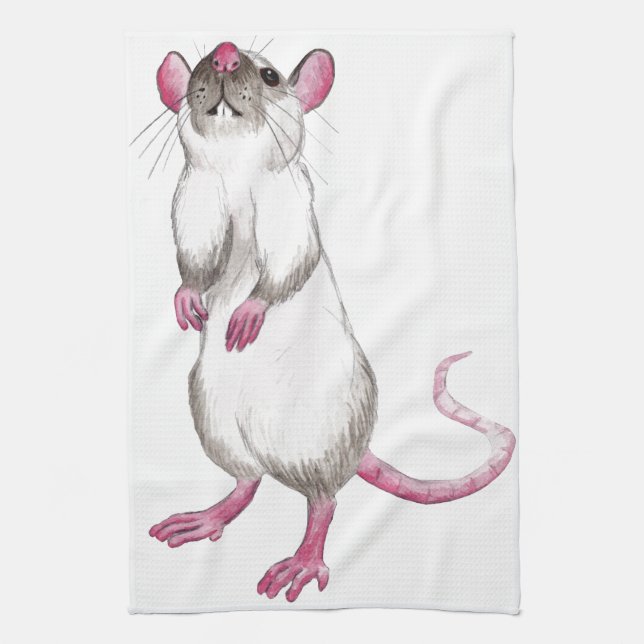 himalayan rat kitchen towel (Vertical)
