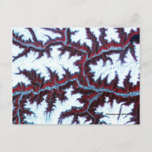 Himalayas China Satellite Image POSTCARDS