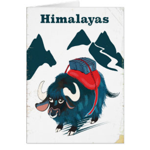 Himalayas Vintage travel poster