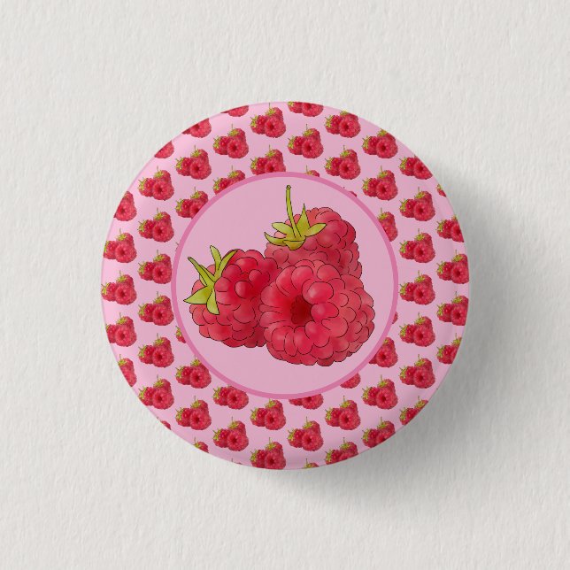Himbeeren  3 cm round badge (Front)