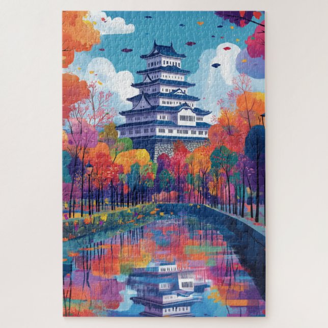 Himeji Castle, Japan. Jigsaw Puzzle (Vertical)