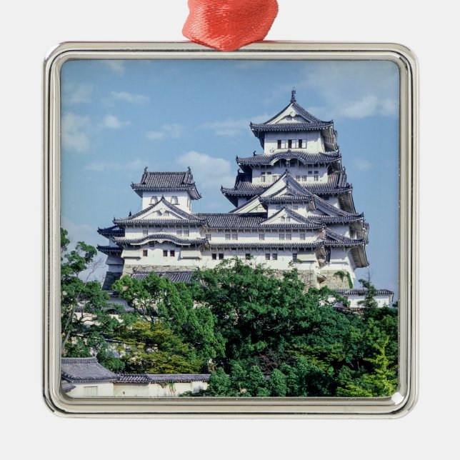 Himeji Castle - Japan Metal Tree Decoration (Front)