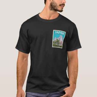 Himeji Castle Japan Travel Poster T-Shirt