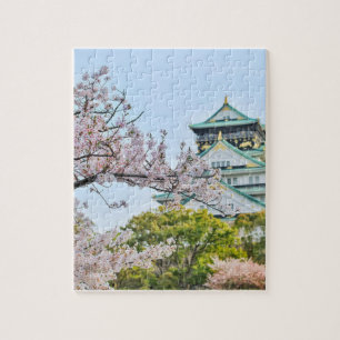 Himeji Castle with cherry blossoms Jigsaw Puzzle