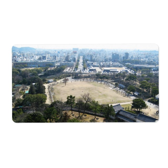 Himeji, Japan (View from atop castle) (Front)