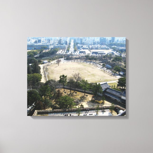 Himeji, Japan (View from atop castle) Canvas Print (Front)