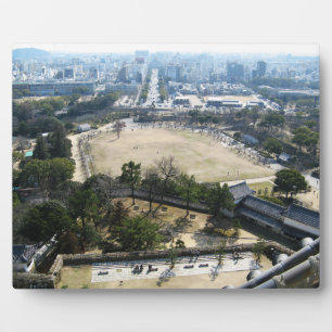 Himeji, Japan (View from atop castle) Plaque