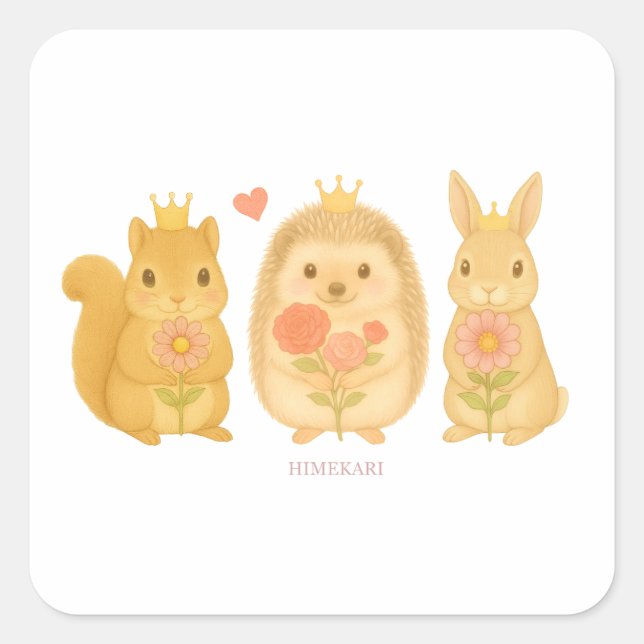 HIMEKARI Stars Sticker –Clear (Front)