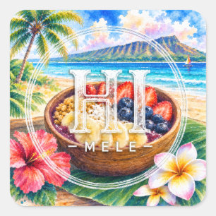HIMELE Little Hawaiʻi Sticker — Açaí Bowl