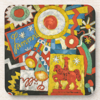 Himmel by Marsden Hartley, Vintage Expressionism Coaster