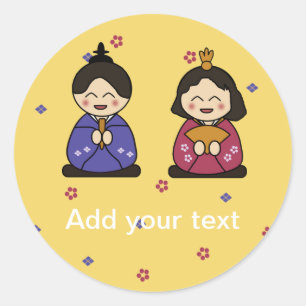 Hina Ningyo Classic Round Sticker