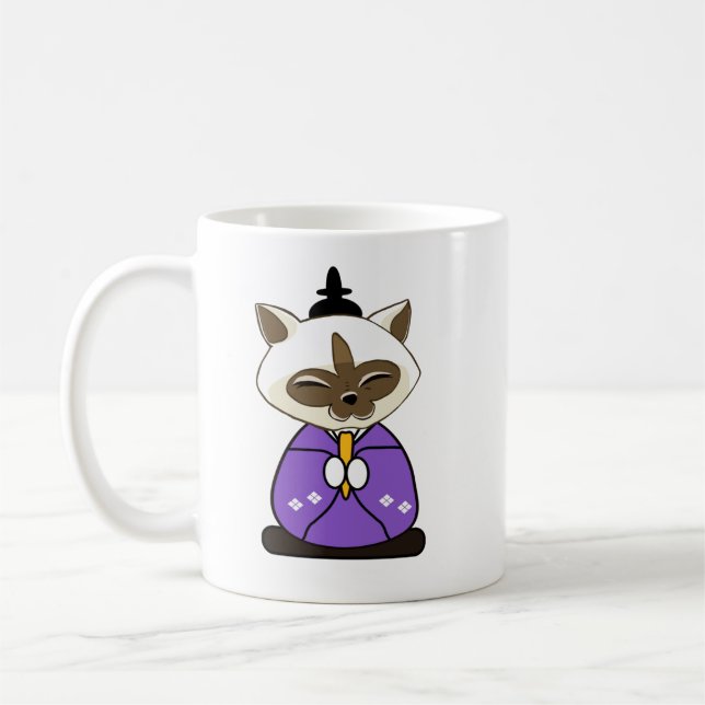 Hinamatsuri Siamese Cats Hina Ningyo Coffee Mug (Left)