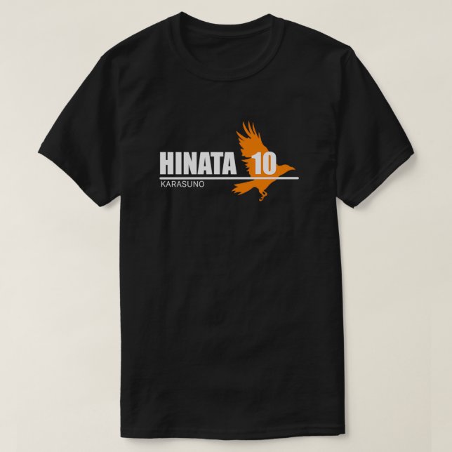Hinata 10 Karasuno haikyuu volleyball team T-Shirt (Design Front)