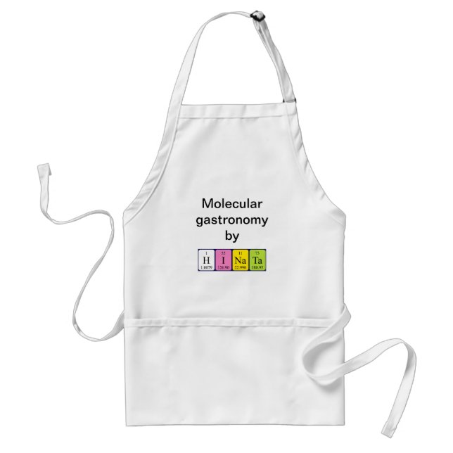 Hinata periodic table name apron (Front)