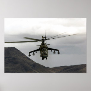 Hind Helicopter Poster