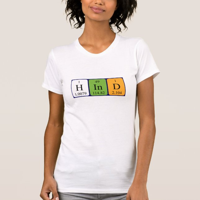 Hind periodic table name shirt (Front)